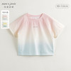 [凉感防晒]马克珍妮男女童渐变色弹力短袖T恤上衣夏装新款240328 商品缩略图0