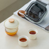B-BFT2654沐月过滤快客二杯（榉木杯盖））礼盒套装-奶油黄 商品缩略图1