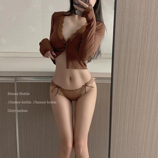 进阶温柔 夏季薄款性感蕾丝网纱低腰辣妹纯欲少女内裤1条 商品图0
