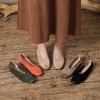 法式复古奶奶鞋单鞋女平底鞋简约羊猄皮乐福鞋H241180558 商品缩略图0