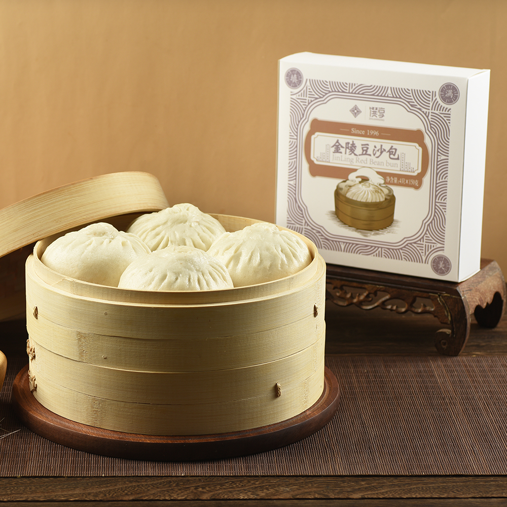南京金陵饭店出品 金陵豆沙包 150g*4只/盒*2盒