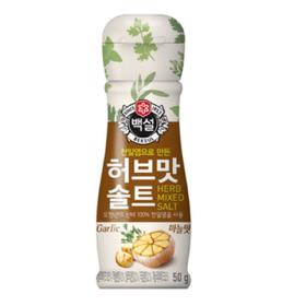 백설 천일염 허브맛솔트마늘맛50g
