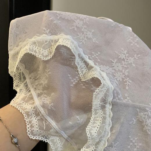 日系网纱舒适透气纯棉档中腰少女内裤纯欲风蕾丝性感透明内裤女1条 商品图2