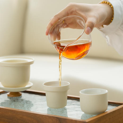 B-BFT2654沐月过滤快客二杯（榉木杯盖））礼盒套装-奶油黄 商品图3