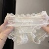 日系网纱舒适透气纯棉档中腰少女内裤纯欲风蕾丝性感透明内裤女1条 商品缩略图0