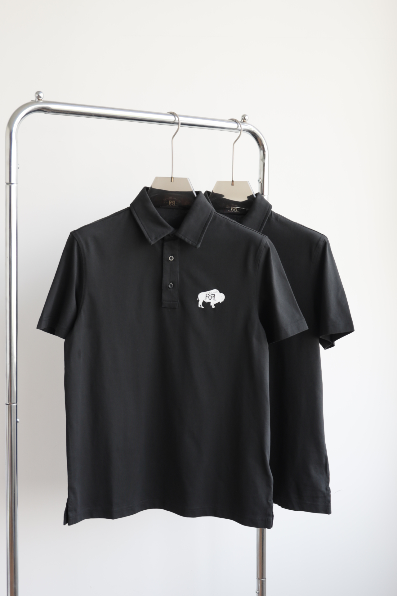 r.l 牛牛 水洗复古vintage 全棉翻领短袖polo衫 tx220