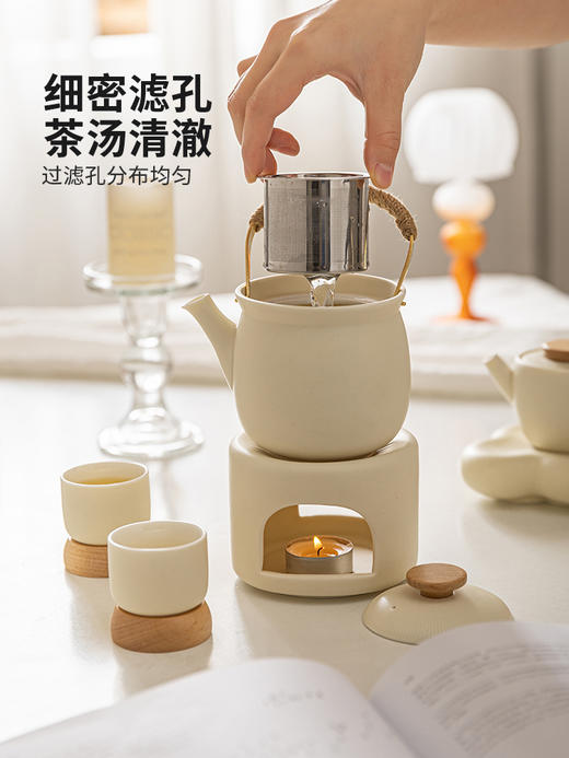 B-BFT2653 沐月煮茶四杯（沐月杯 榉木杯座）礼盒套装 商品图2