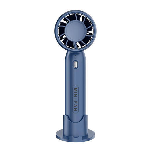 严选 usb充电手持风扇 迷你学生便携式桌面支架涡轮无叶小风扇1个 商品图4