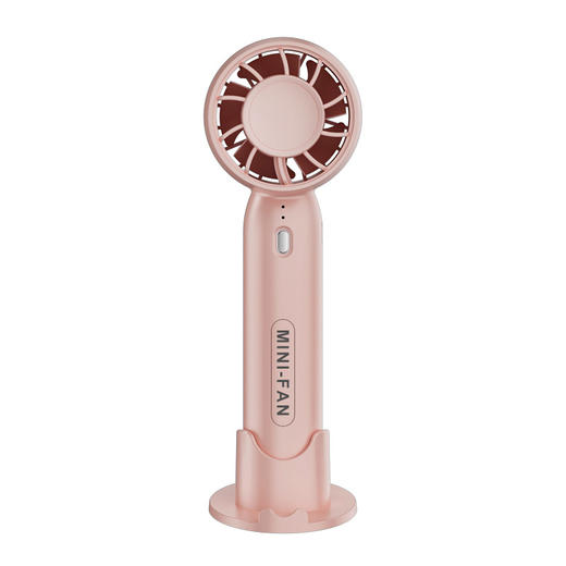 严选 usb充电手持风扇 迷你学生便携式桌面支架涡轮无叶小风扇1个 商品图6