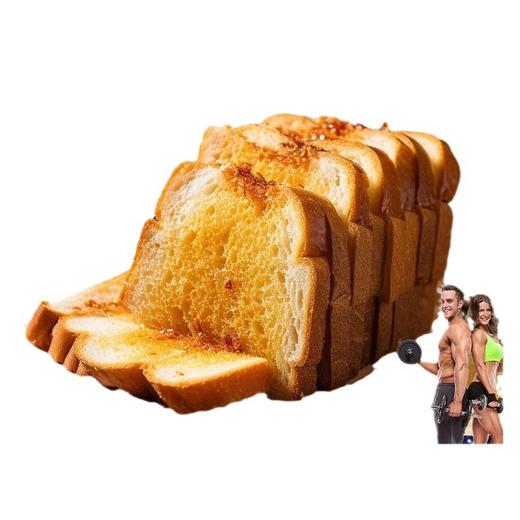 【鲨鱼菲特】低脂全麦面包粗粮代餐饱腹食品早餐吐司片50g*1袋 商品图4