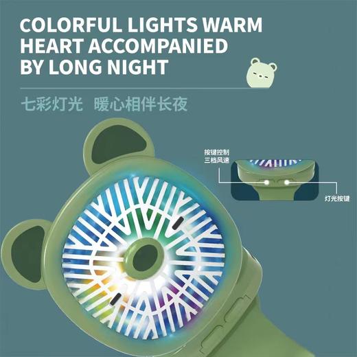 严选 新款卡通手表风扇 usb电风扇迷你充电学生户外手持小风扇儿1个 商品图3