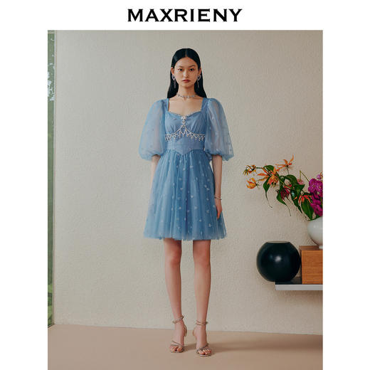 玛克门店发货：MAXRIENY公主航行系列船锚连衣裙公主裙A摆蓬蓬裙(货号:MC88DR347) 商品图3