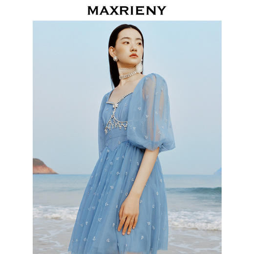 玛克门店发货：MAXRIENY公主航行系列船锚连衣裙公主裙A摆蓬蓬裙(货号:MC88DR347) 商品图2