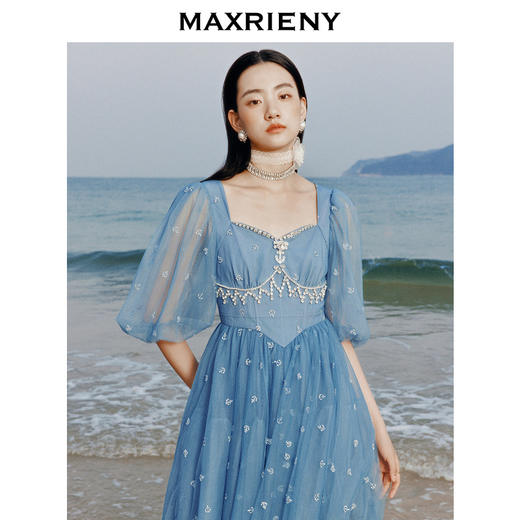 玛克门店发货：MAXRIENY公主航行系列船锚连衣裙公主裙A摆蓬蓬裙(货号:MC88DR347) 商品图1
