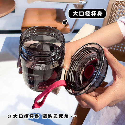 【19.9元】春夏新款大容量食品级塑料水杯学生上学男女户外运动便携水杯聚 商品图1