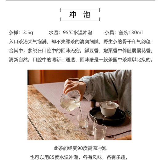 野生绿茶 | 野为【2025年明前头采】明前手工绿茶 纯野生茶50g/罐 商品图6