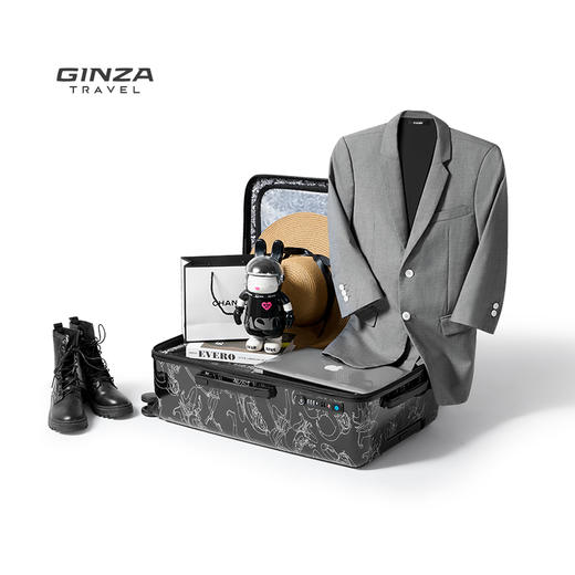 银座经典国潮联名美猴王TRUNK大尺寸拉链箱系列9389L-37 商品图4