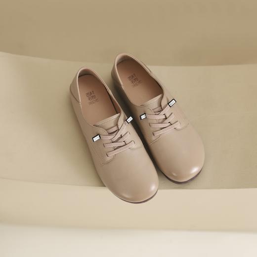 西村名物2024年春季新款舒适平底软皮乐福鞋深口单鞋X24AM13801 商品图6