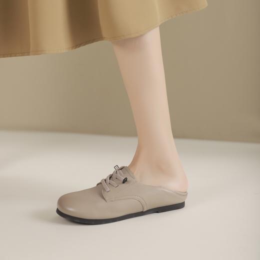 西村名物2024年春季新款舒适平底软皮乐福鞋深口单鞋X24AM13801 商品图3