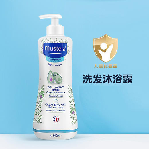 法国mustela妙思乐二合一护肌肤温和洗发沐浴露500ML 商品图0