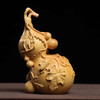 新五福葫芦一鸣惊人°大小款黄杨木摆件 商品缩略图3