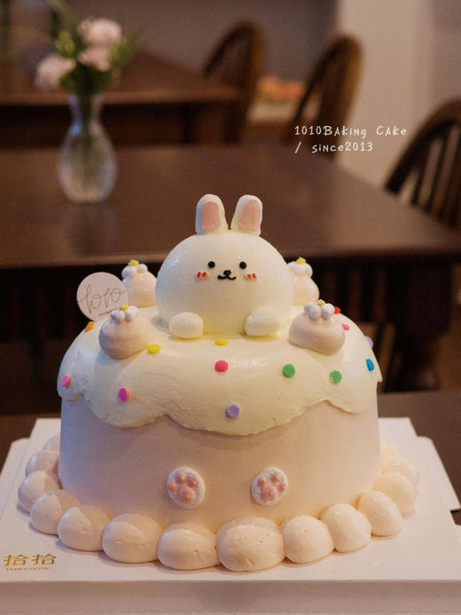 「可妮兔」手绘立体小动物·100%动物奶油（附图6寸·提前3天预订） 商品图1