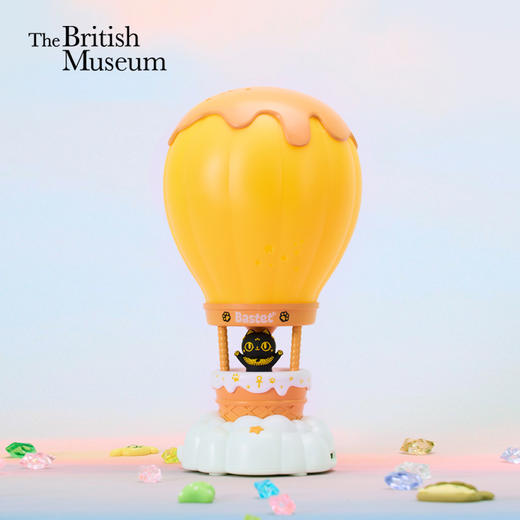 大英博物馆 盖亚·安德森猫和她的朋友们系列 热气球 环游记 氛围灯摆件 小夜灯 生日送礼 送朋友闺蜜礼物 商品图0