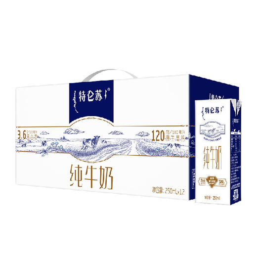 两人拼46.8元/三人拼45.8元！250ml*12蒙牛特仑苏纯牛奶盒装 限定牧场 醇正营养RUI 商品图1