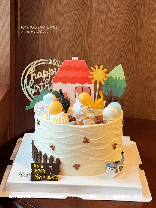 「猫肥家润·猫咪蛋糕」乔迁暖居·100%动物奶油（附图6寸·提前3天预订） 商品图2