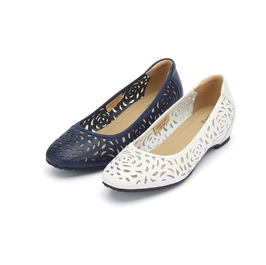 西村名物2024年春季新款新中式风镂空平底舒适空鞋X24AH11121 商品图0