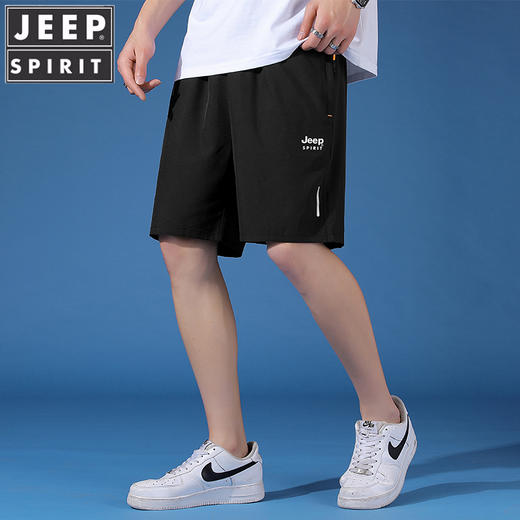JEEP SPIRIT【休闲运动五分裤】男女可穿 速干透气短裤 五分裤 弹力运动裤 商品图3