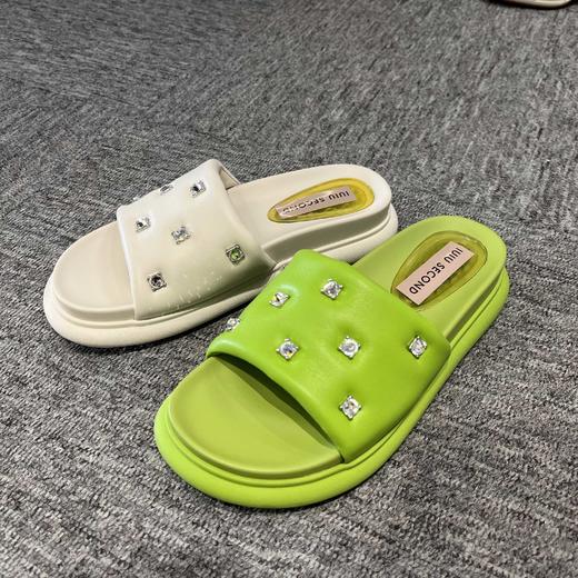 西村名物2024年夏季新款平底拖鞋U23BJ23341 商品图4