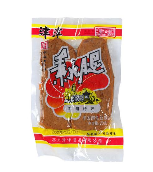津津素火腿70克/袋苏州特产豆干休闲零食素食豆制品小吃 商品图0