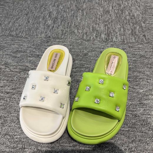 西村名物2024年夏季新款平底拖鞋U23BJ23341 商品图3