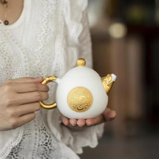 B-LY-9042 林玉山 龙蛋壶（鎏金款） 商品图1
