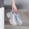 西村名物2024年春季新款纯色系带厚底增高老爹鞋运动鞋X24AM13731 商品缩略图1