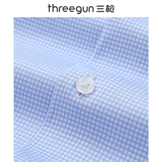 Threegun三枪 【时尚弹力】小方领短袖男士衬衫-81605A911 商品图2