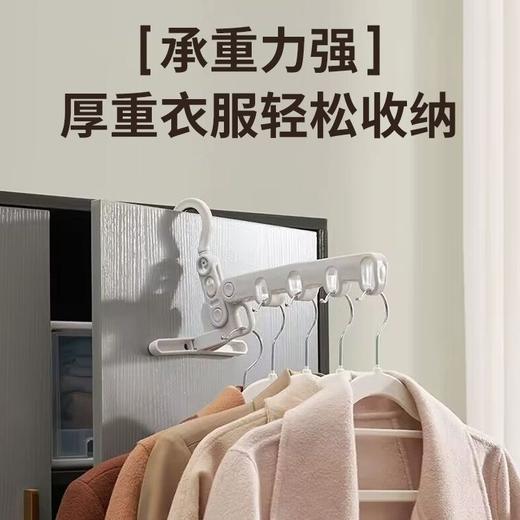 出差必备晾衣神器多功能五孔衣架便携旅游酒店晾晒挂架折叠晾衣架/个（颜色随机） 商品图2