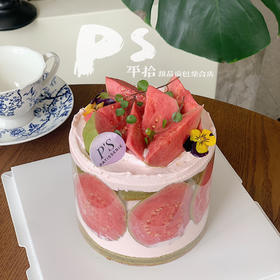 抹茶芭乐裸蛋糕