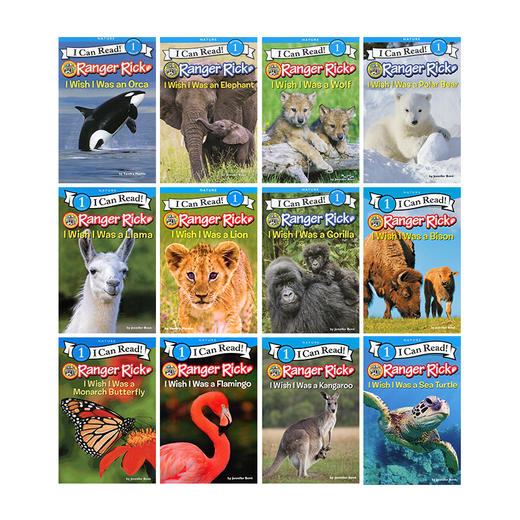 英文原版 Ranger Rick: I Wish I Was 我希望我是 儿童科普杂志动物系列 12册合售 I Can Read系列Level 1阶段  蓝思值490L-520L 商品图1