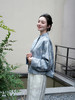 盛唐婧 |倾一如玉叶子花外套-蓝色 商品缩略图7