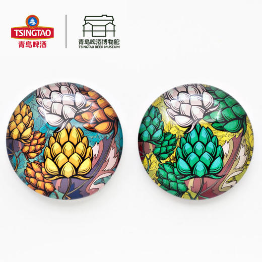 【青岛啤酒博物馆】手绘冰箱贴 酒花/建筑 创意个性礼品 2个/盒 青岛啤酒 官方文创 商品图0
