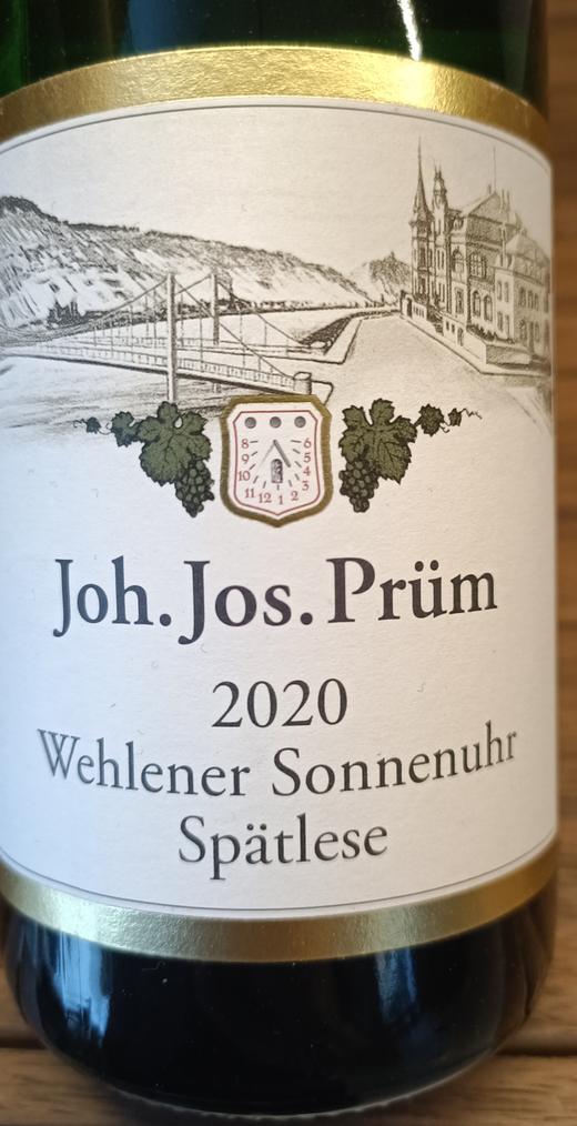 Joh. Jos. Prum Wehlener Sonnenuhr Riesling Spatlese 
普朗酒庄日晷园雷司令晚收甜白葡萄酒2020 商品图1