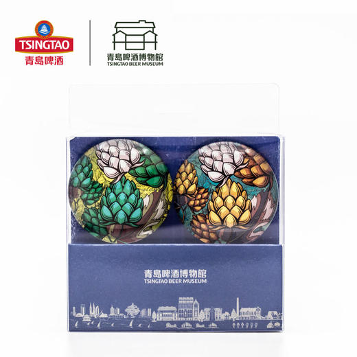 【青岛啤酒博物馆】手绘冰箱贴 酒花/建筑 创意个性礼品 2个/盒 青岛啤酒 官方文创 商品图4
