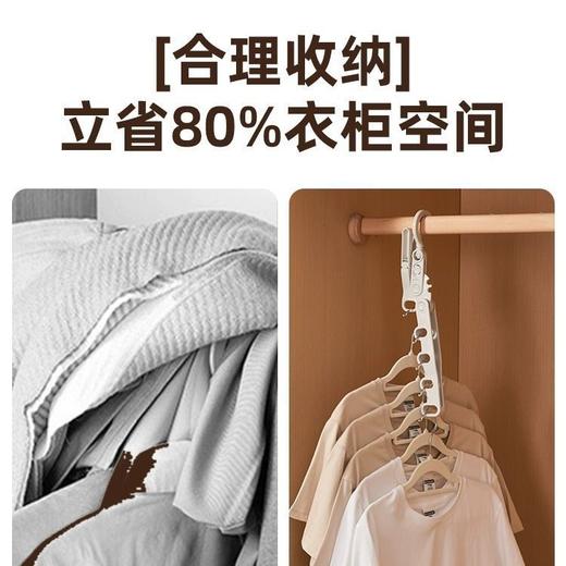出差必备晾衣神器多功能五孔衣架便携旅游酒店晾晒挂架折叠晾衣架/个（颜色随机） 商品图3