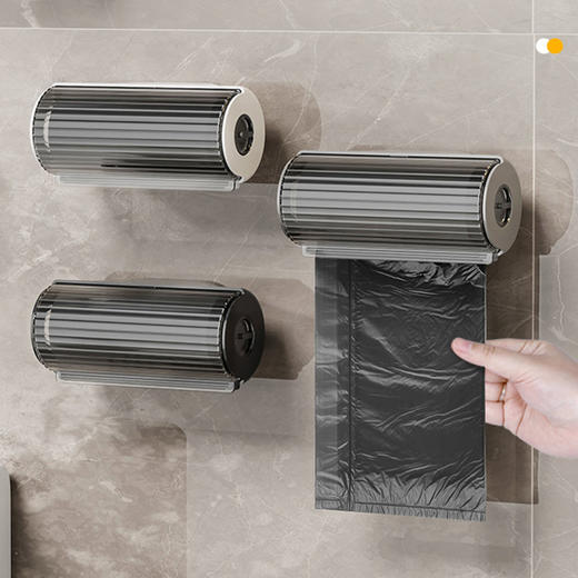 厨房专用垃圾袋子收纳盒卫生间塑料袋壁挂式 收集器 垃圾袋收纳1个 商品图3