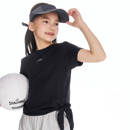 onmygame 女童短袖t恤夏季防晒凉感儿童超轻透气运动上衣2024新款 商品图2