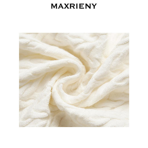 玛克门店发货：【Day Dreaming-主题纪念款】MAXRIENY复古绣花钩领套头针织毛衫(货号:MC85SW001) 商品图3