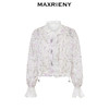 玛克门店发货：MAXRIENY玫瑰印花衬衫套装甜美浪漫氛围感欧根纱外套(货号:MC88JA551) 商品缩略图4