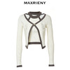 玛克门店发货：MAXRIENY国风新中式修身针织毛衫修身上衣格雷系穿搭(货号:MC88SW515) 商品缩略图4